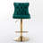 Swivel Velvet Barstools with Adjusatble Seat Height-1880070280-1880070281