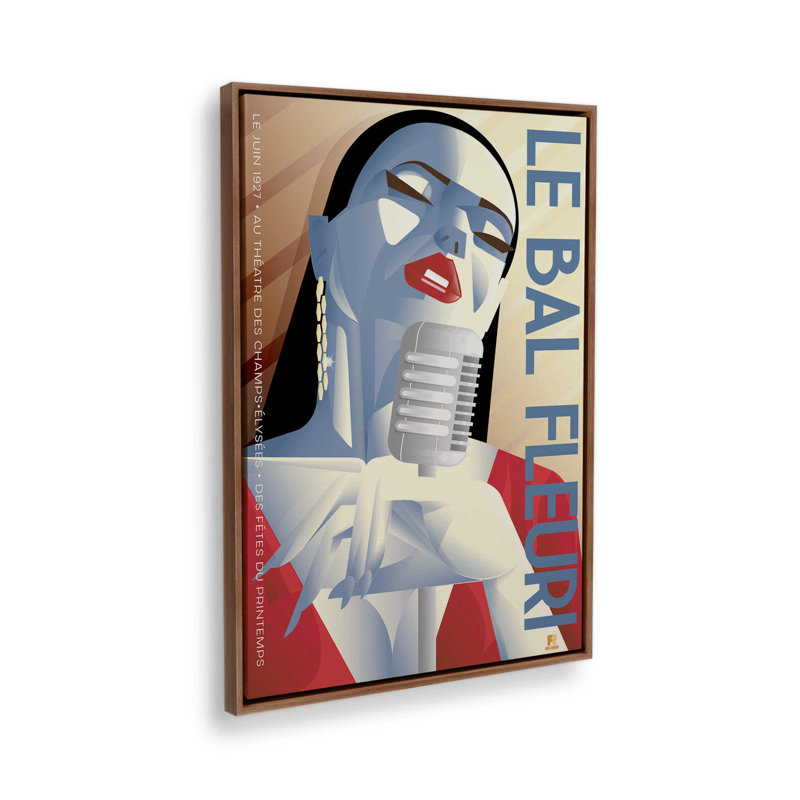 Le Bal Fleuri, Noyer, Impression encadrée sans passe-partout, H 18,75 po x l 12,75 po