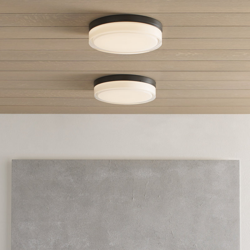 Cirque 1 - Light LED Flush Mount, Antique Bronze, 2700K