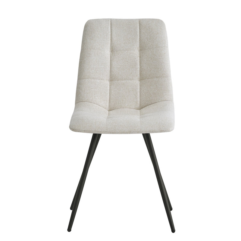 Ensemble de 2 chaises en tissu Waltwilder, Beige