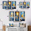 Ensemble de 3 pièces de lessive bleu et jaune-148606634-148606646