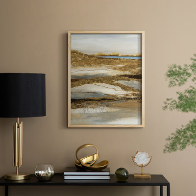 «Let Go Over There», reproduction encadrée - bois massif