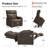 Dual Motor Power Recliner Lift Chair with Arm Storage, Vibration Massage & Dual Heating, Infinite Position-1702508514