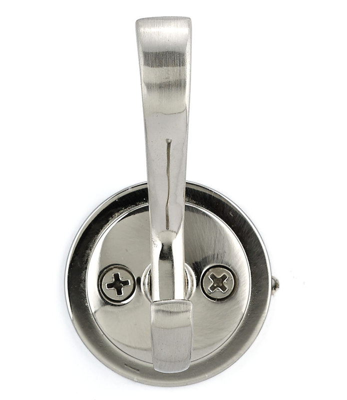 Classic Metal Wall Hook, Brushed Nickel
