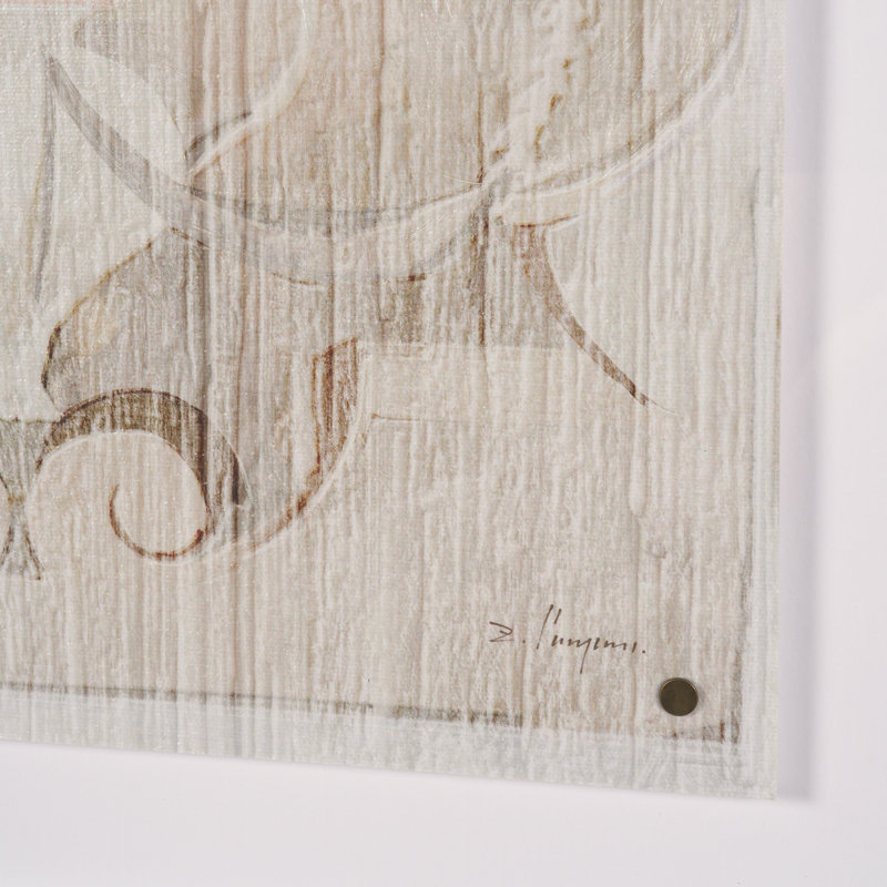 Myler gravant une reproduction d'art encadrée à la main sous verre, Panneau gravé II