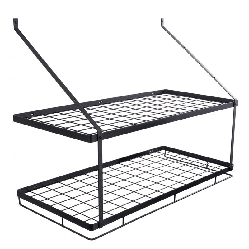 Metal Rectangle Wall Mounted Pot Rack