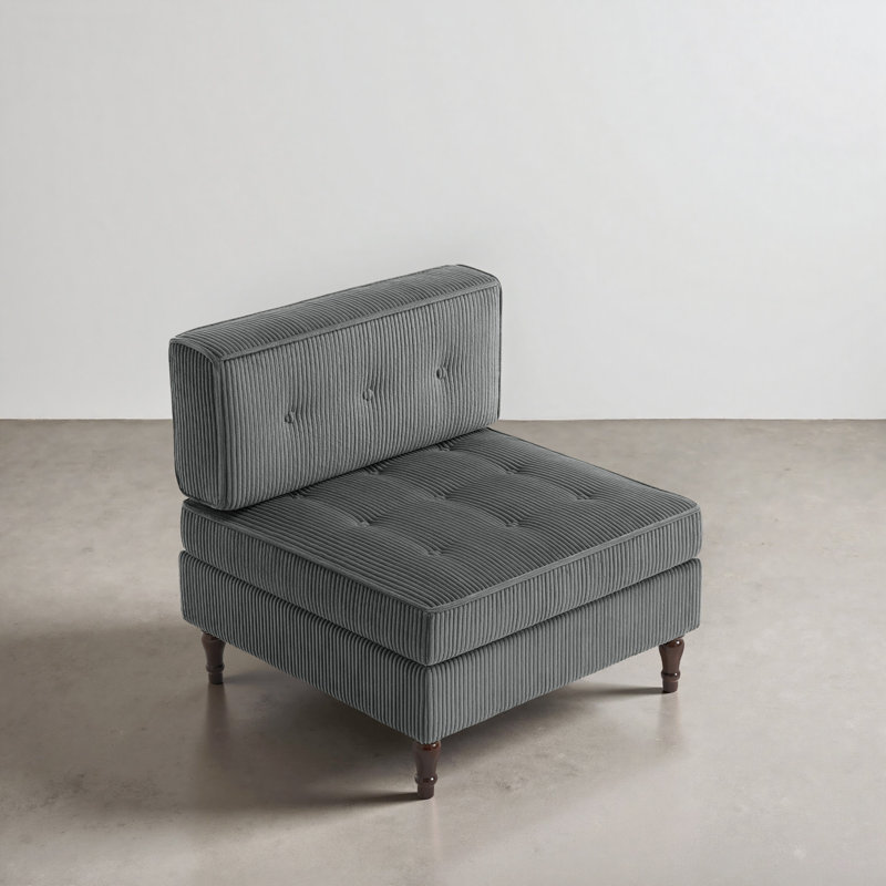 Upholstered Accent Chair, Grey