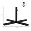 Base de parasol universelle pour patio extérieur, support de patio option noir et fabrication