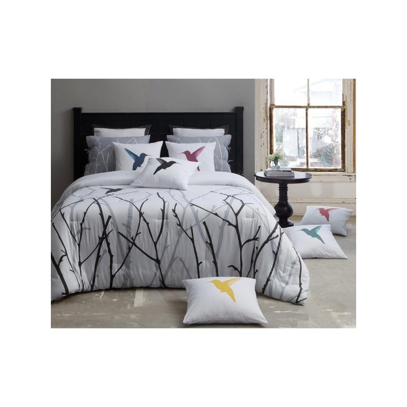 Ensemble de housse de couette réversible, Housse de couette grand et 2 taies d'oreiller