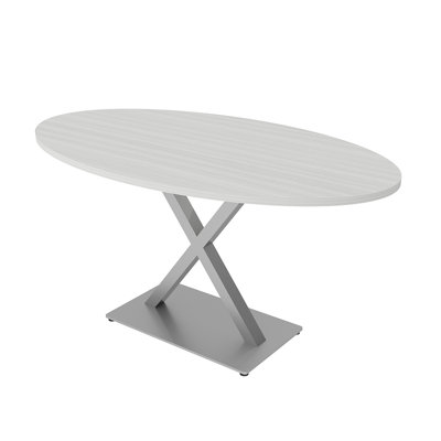 Oval Conference Room Table with x Bases