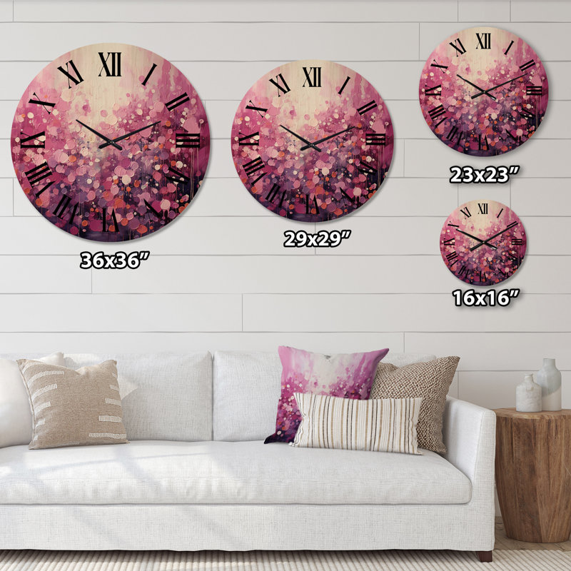 Olivarria Solid Wood Wall Clock, Extra Large