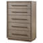 Commode de chambre 5 tiroirs Taupe