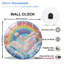 Horloge murale Rainbow Cloud