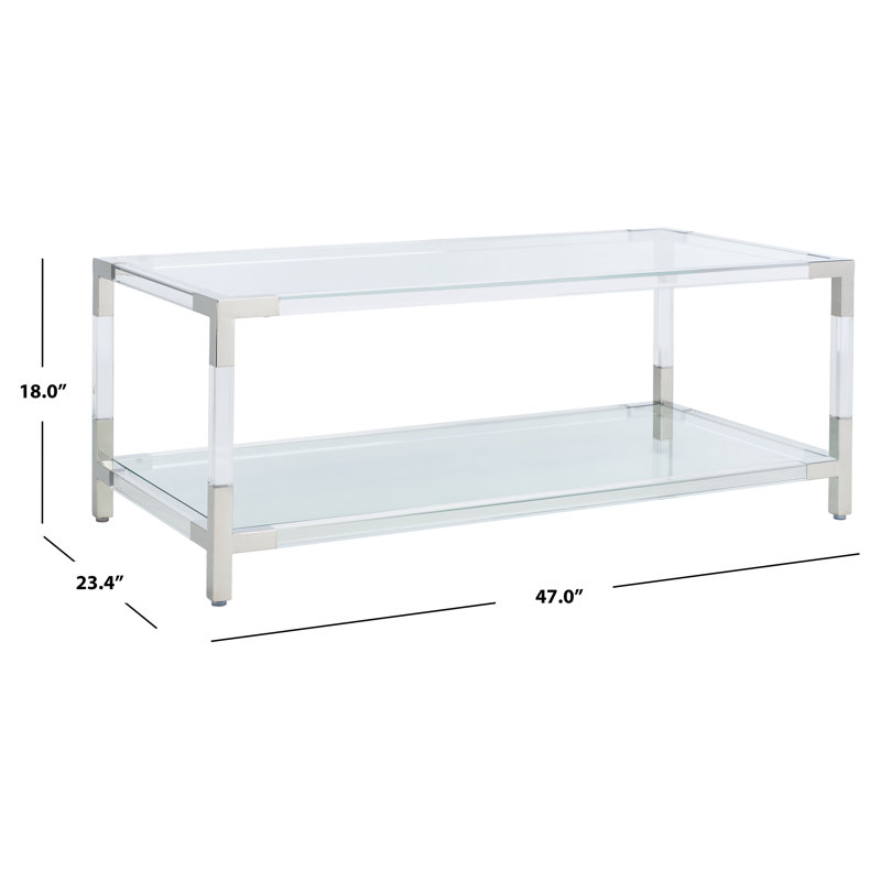 Louisa Coffee Table, Silver