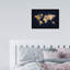 Mapamundi Metallic World Splash Modern - cadre photo, impression-73342187-73342186