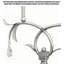 Lampe sur pied vintage en fer forgé et tissu American-Style
