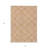 3' X 5' Orange And Ivory Geometric Washable Indoor Outdoor Area Rug