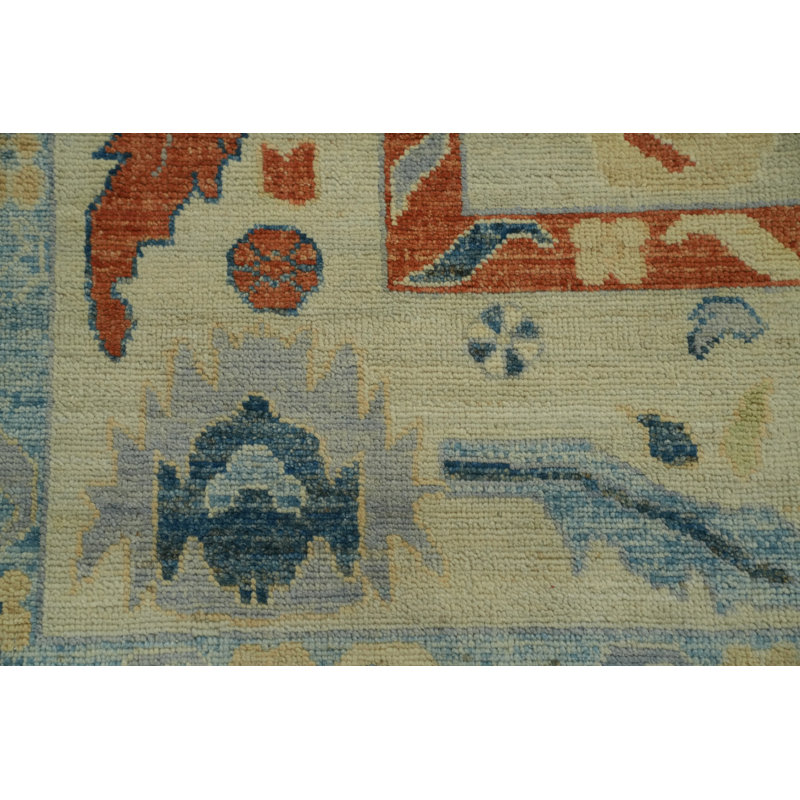 Tapis teint à la main Oushak 9 x 12