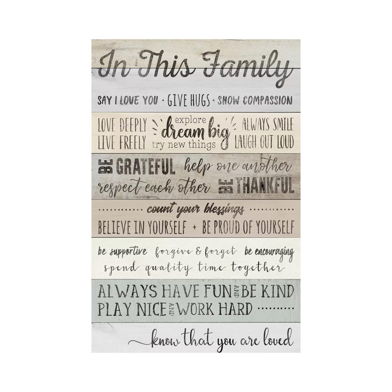 In This Family by CAD Designs - Wrapped Canvas Print, 66.04 cm H x 45.72 cm W x 3.175 cm D