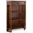 Sanroman Solid Wood Corner Bookcase in Mission Oak