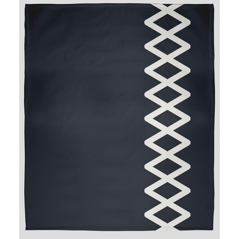 Couverture polaire à fermeture à glissière, L 30 po x L 40 po, Requin bleu