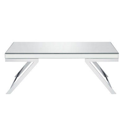 Mzatl Ashwika Glass Top Rectangular Coffee Table