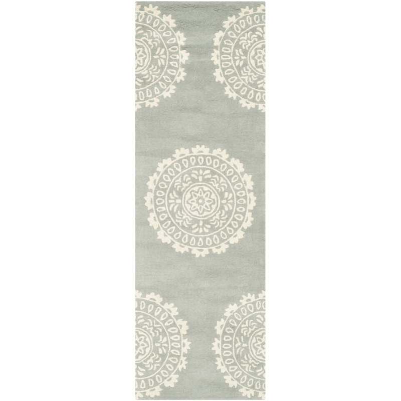 Rudra Hand Tufted Wool Rug, Runner 2'3" x 7'