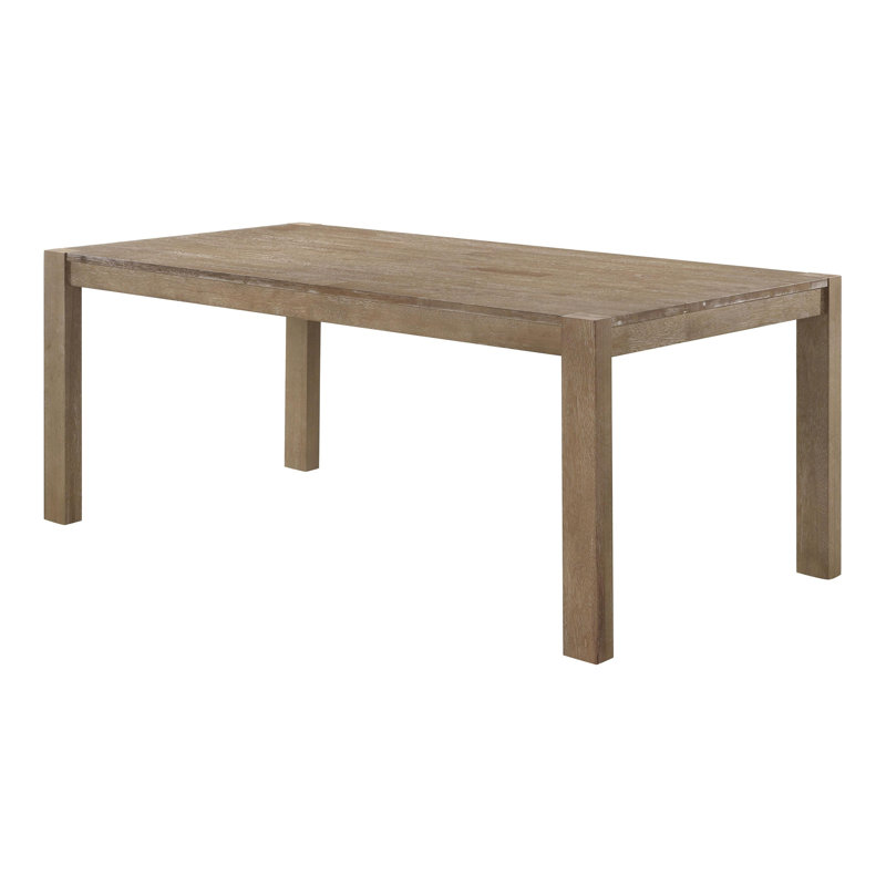 Table de salle à manger en bois massif 71 pouces brun délavé