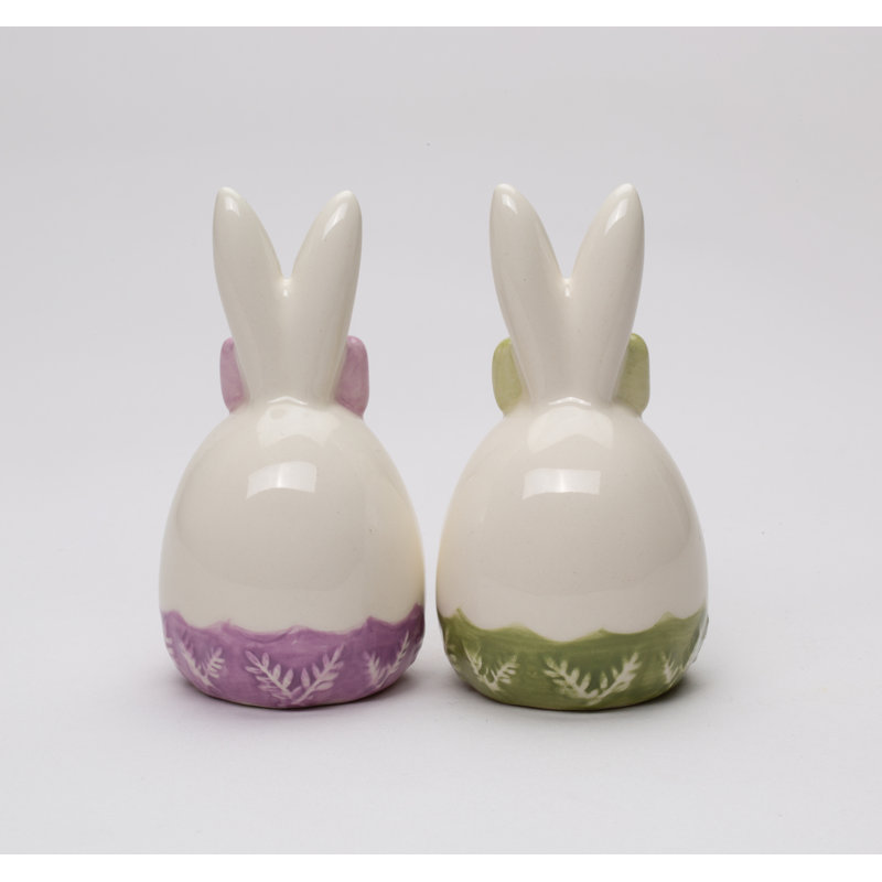 Easter Egg Shaped Bunny Salt And Pepper