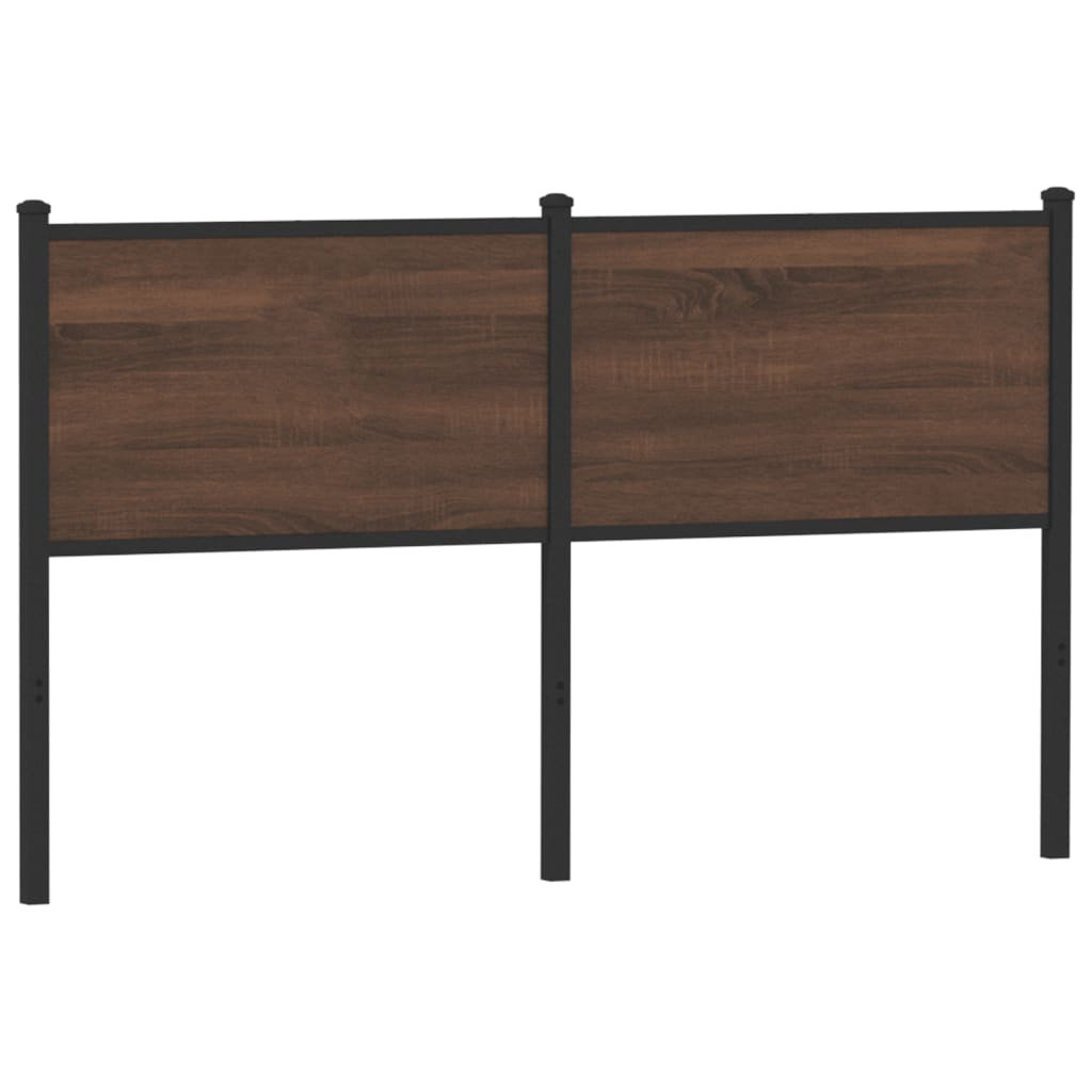 Vidaxl Replace Headboard Brown Oak 150 Cm Engineered Wood And Steel
