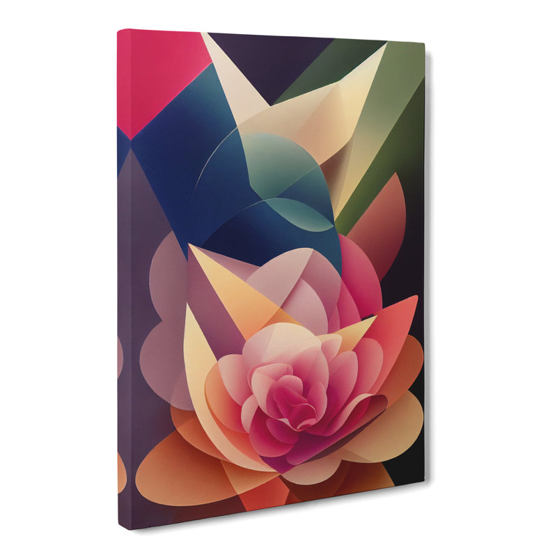 Rindel Floral Hypreprism - Wrapped Canvas, 50cm H x 35cm W x 3cm D