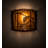 Rustic Lodge Flush Mounted Sconce