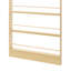 Bibliothèque l 35,43 po x P 3,94 po x H 70,08 po avec panneau perforé, bibliothèque sur pied à 3 niveaux avec panneaux perforés et crochets, étagère de rangement en bois massif pour le salon, la chambre à coucher et le vestibule-128555009