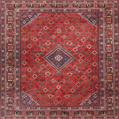 Tapis oriental rouge / brun / bleu