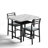 3-Piece Dining Table Set With Faux Marble Tabletop, Under-The Table Storage And Cushioned Chairs For Small Space, Minimalist Dining Set For Kitchen, Home Bar And Patio-1784193244