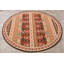 Tapis brun/beige/rouge round
