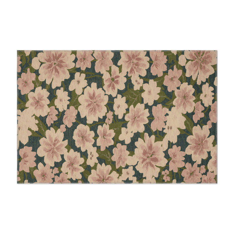 Tapis d'intérieur et d'extérieur brun Botanical, Rectangulaire 3 pi x 5 pi
