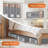 Sturdy Foldable Storage Box With Window And Label, 4 Pieces, Grey
