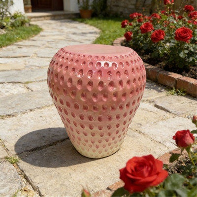 Tabouret surdimensionné en résine de 13,4 po, table d'appoint, décorations d'intérieur pour jardin, mobilier de jardin innovant et polyvalent
