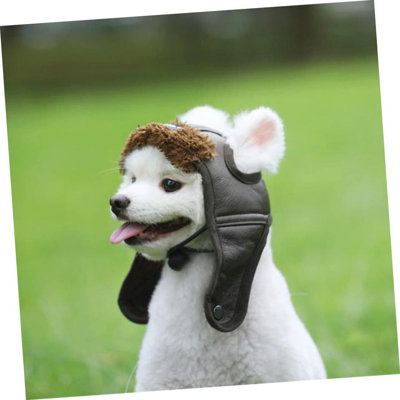 Dog Winter Aviator Hat with Ear Muffs, Warm Pet Hat for Cold Weather