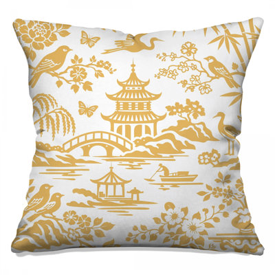 Chinese Landscape Illustration Double Sided Throw Pillows