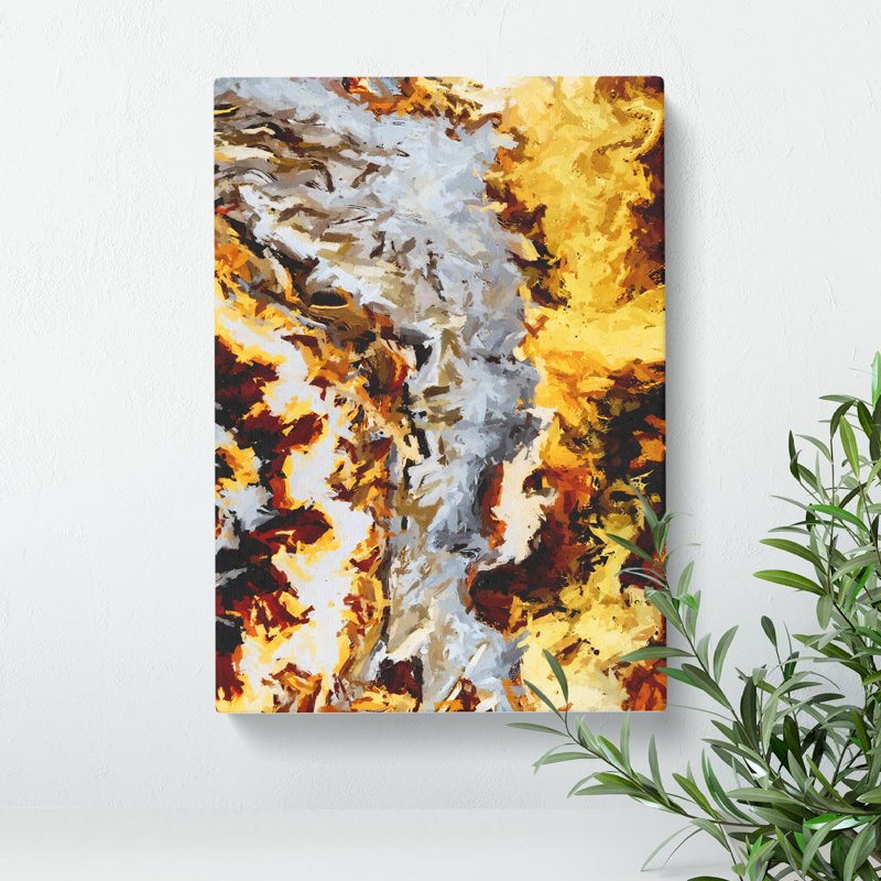 Your Thing Abstract - Wrapped Canvas Painting, 50cm H x 35cm W x 3cm D