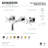 Kingston Brass Concord Two-Handle 3-Hole Wall Mount Bathroom Faucet-50579860-113043110