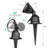 Matte Black Plug-in Integrated LED Metal Spotlight Pack