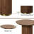 Willene Walnut Finish End Table