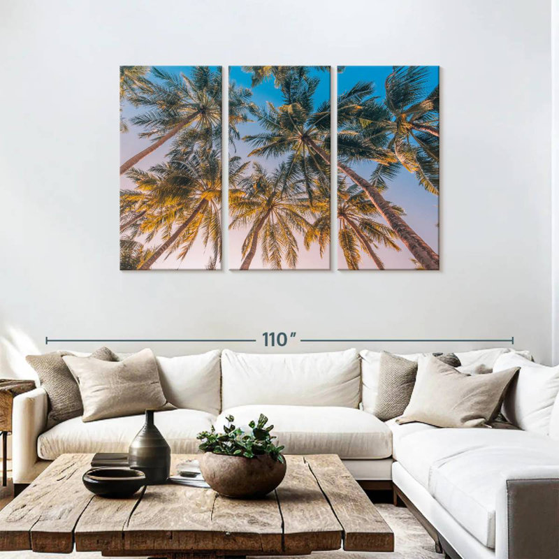 Gillard Summer Coconut Palms, 48" H x 74" W