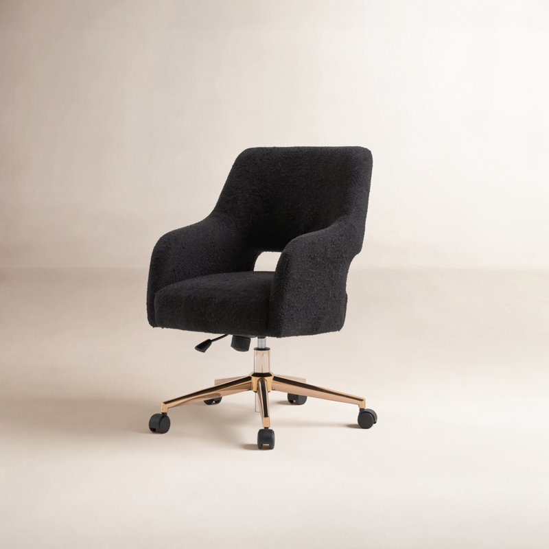 Polyester Blend Task Chair, Black