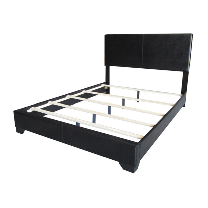 Lit tapissier standard Anchorage, Double, Noir
