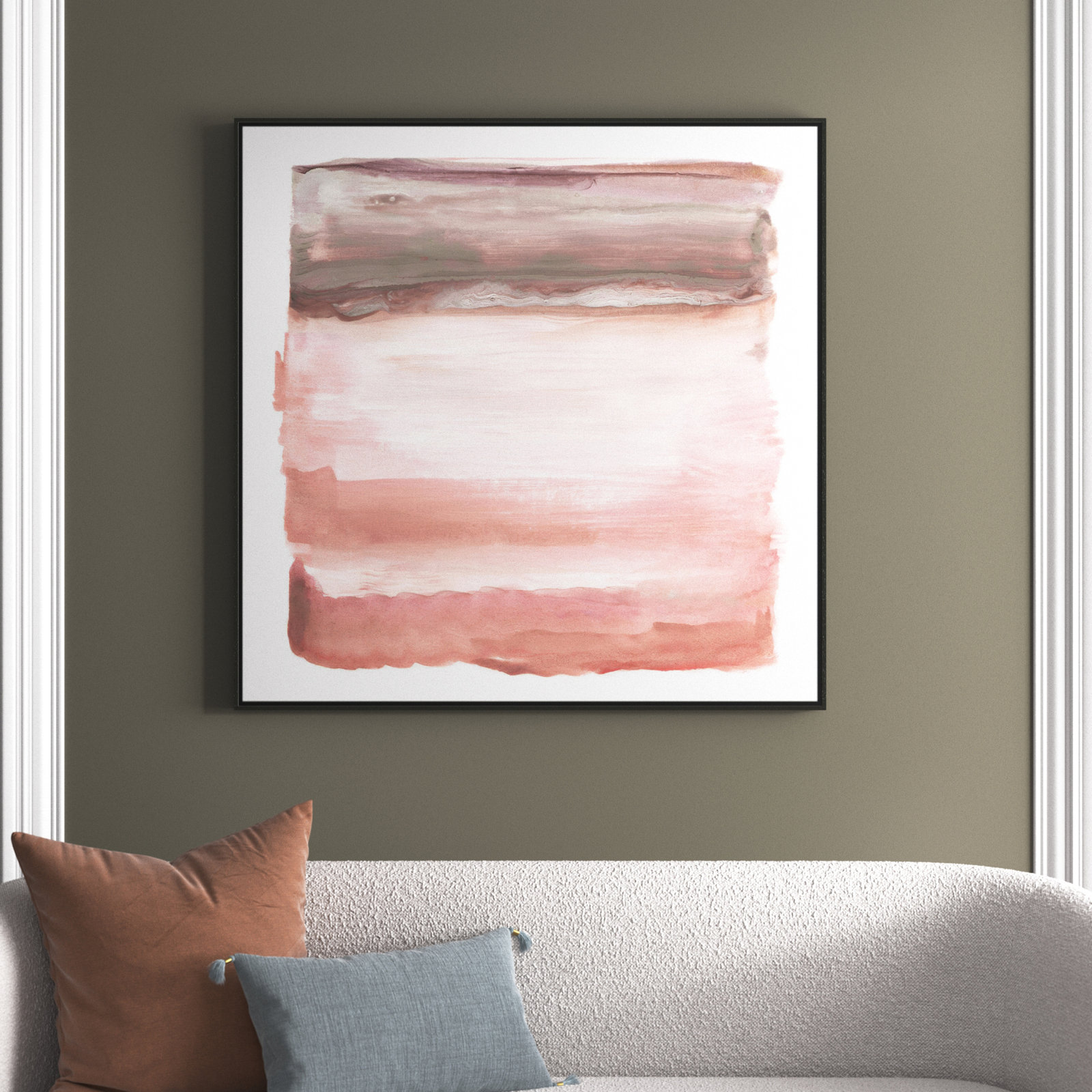 Lakeland "Boho Sky I" Print by Nan, Espresso, 46.5" H x 46.5" W x 2" D