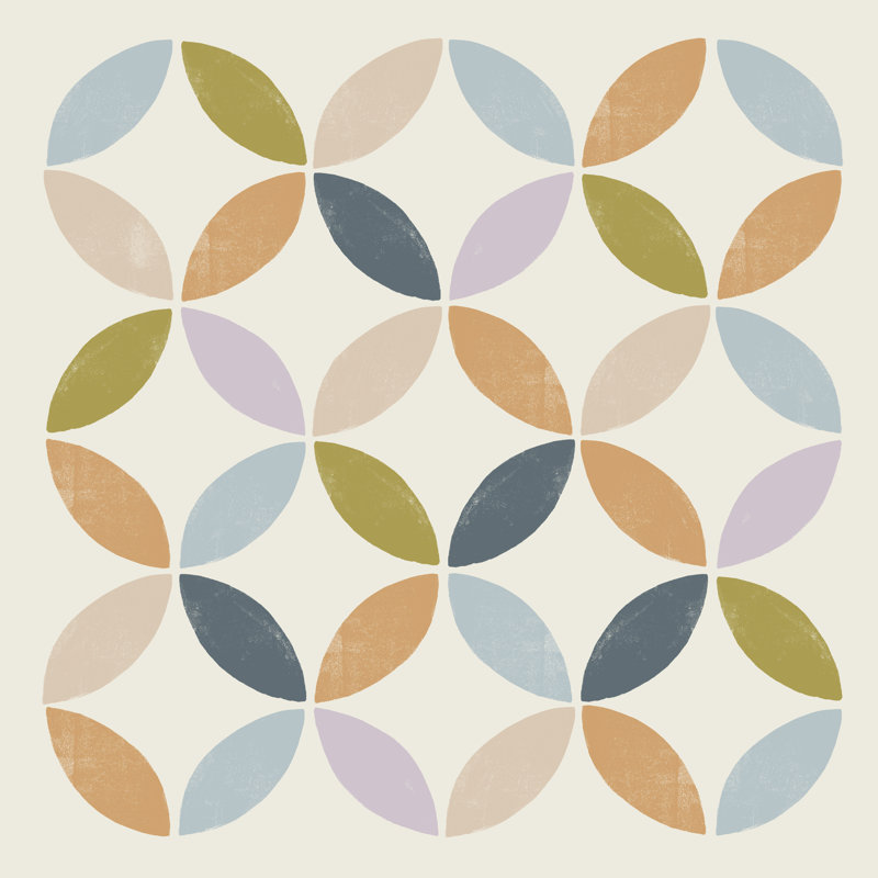 Deco Diagram II by Victoria Barnes - Wrapped Canvas Print, 30cm H x 30cm W x 3.8cm D